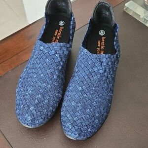 New Bernie mev SZ 40 (US 9 Women) GEM Navy Woven Wedge